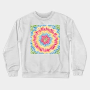 Pastel color tie dye Crewneck Sweatshirt